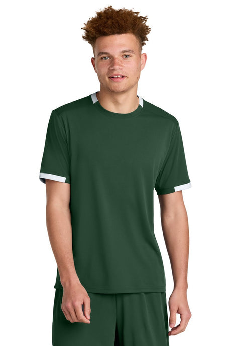Sport-Tek Men's Club Short Sleeve Crew ST440 Mens Apparel Shirts & Tops