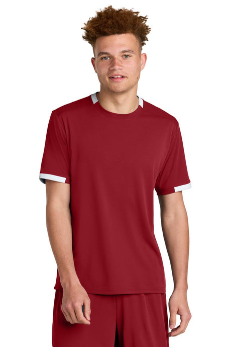 Sport-Tek Men's Club Short Sleeve Crew ST440 Mens Apparel Shirts & Tops