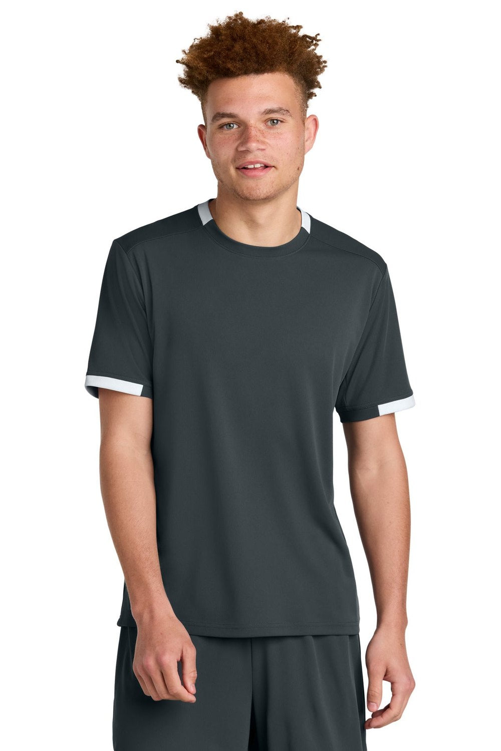 Sport-Tek Men's Club Short Sleeve Crew ST440 Mens Apparel Shirts & Tops