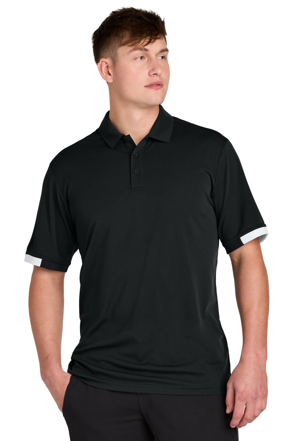 Sport-Tek Men's Club Colorblock Polo ST444 Mens Apparel Shirts & Tops