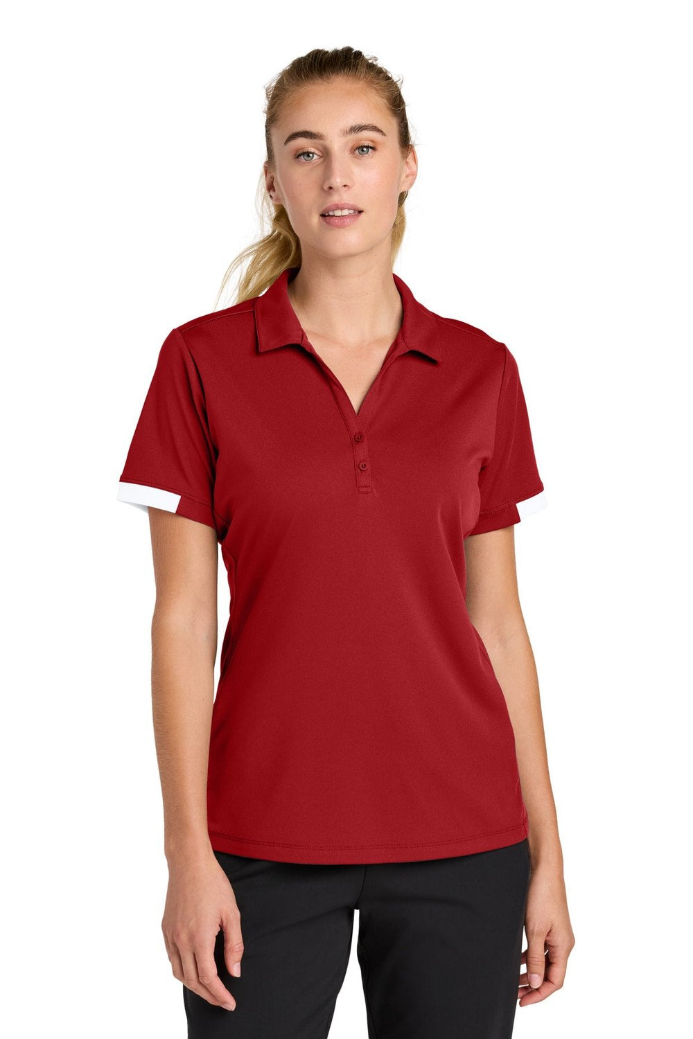 Sport-Tek Women's Club Colorblock Polo LST444 Womens Apparel Shirts & Tops