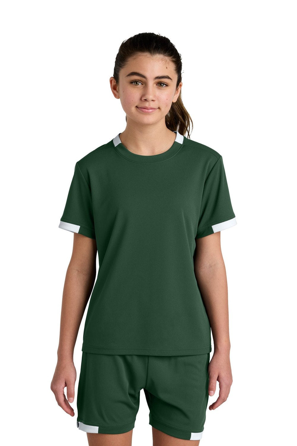 Sport-Tek Youth Club Short Sleeve Crew YST440 Youth Apparel Shirts & Tops
