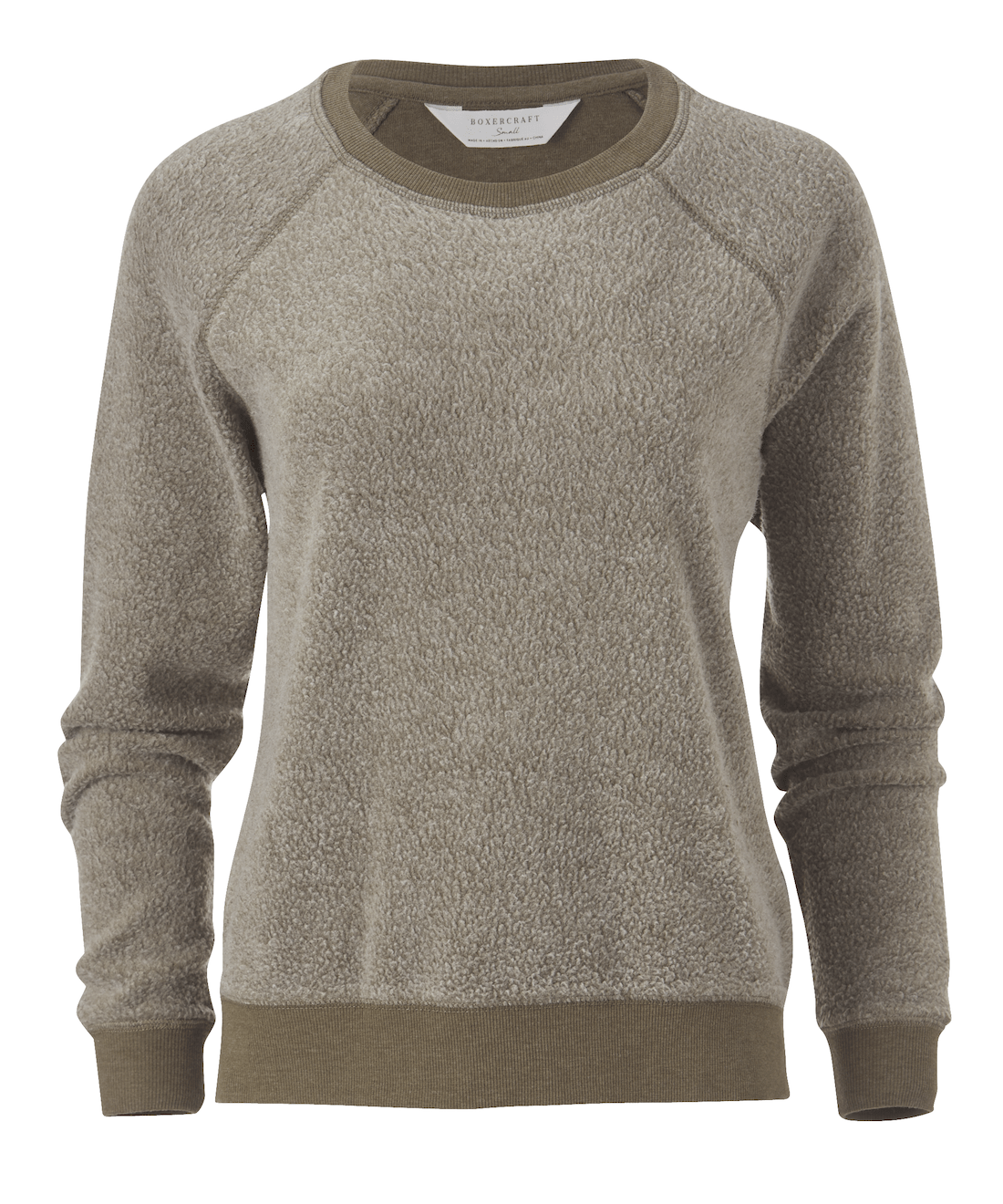 Boxercraft Women's Reverse Fleece Out Crew Womens Apparel Sweatshirts & Fleece