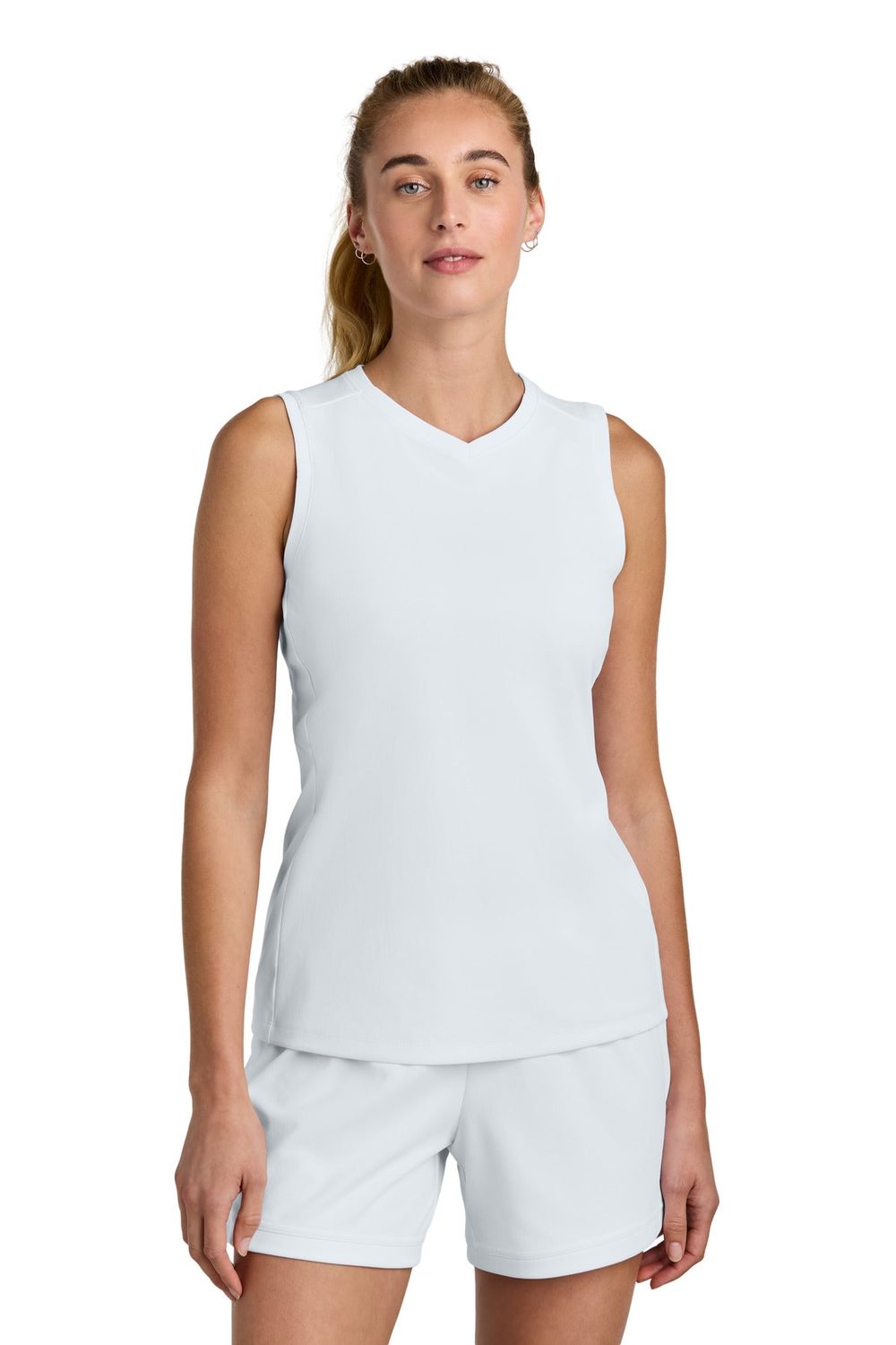 Sport-Tek Women's Club Sleeveless V-Neck LST441 Womens Apparel Shirts & Tops