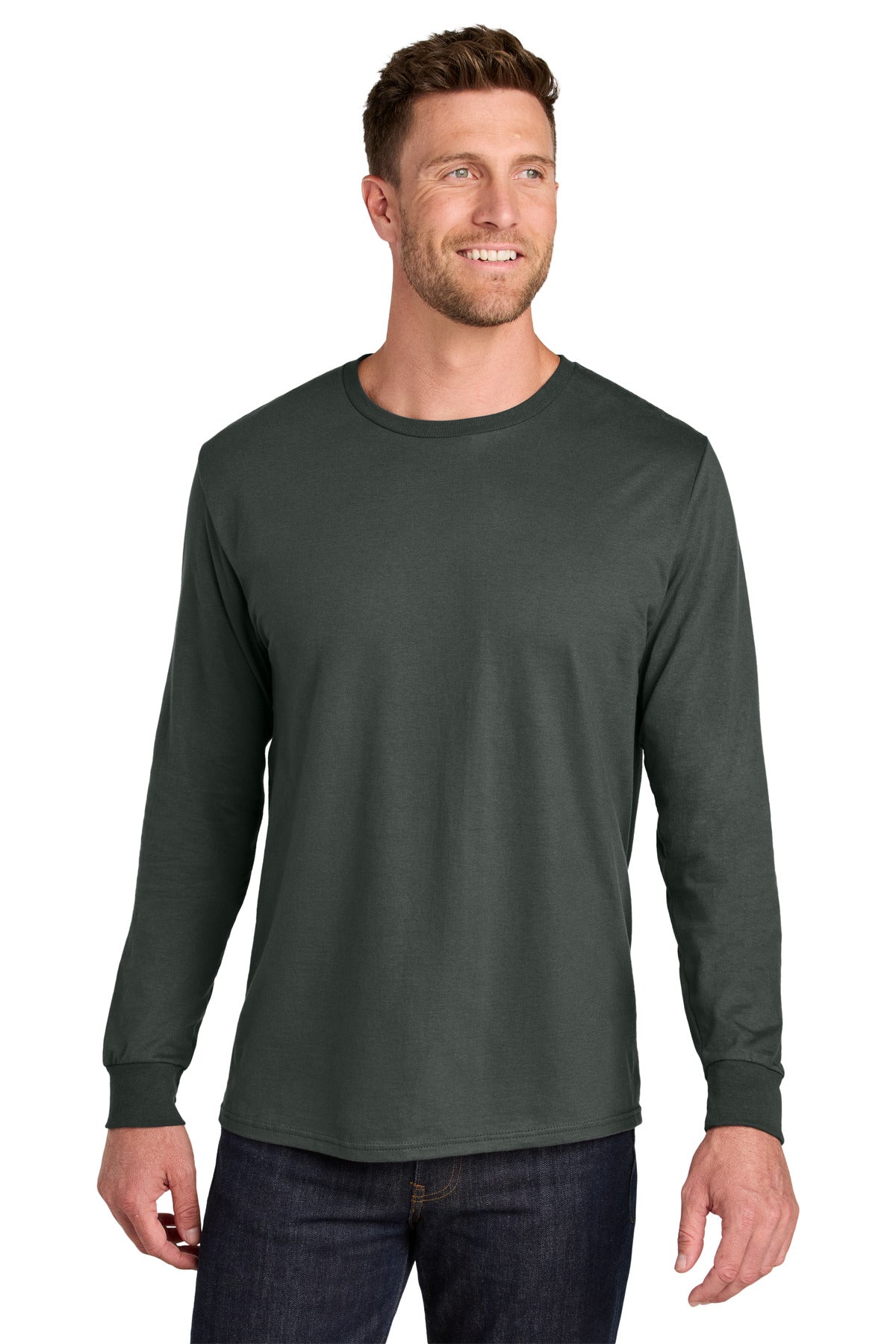 Jerzees Men's Ultimate Ring Spun Long Sleeve T-Shirt IC46L