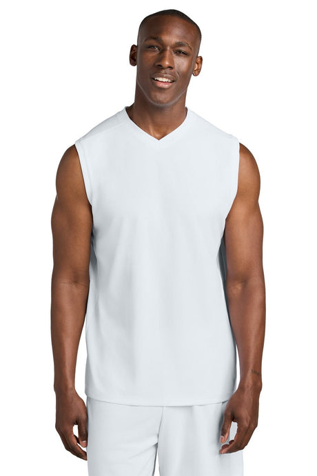Sport-Tek Men's Club Sleeveless V-Neck ST441 Mens Apparel Shirts & Tops