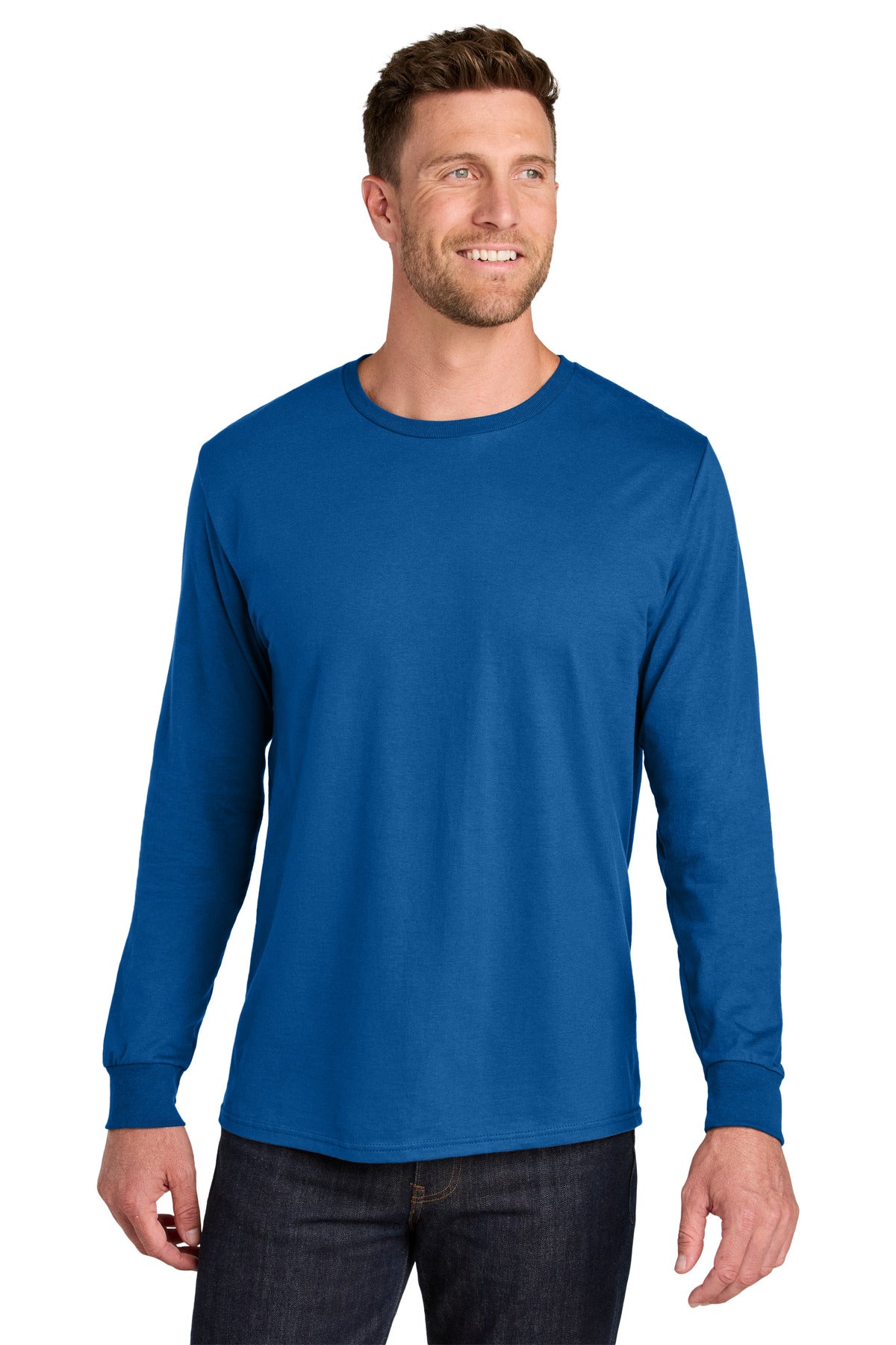 Jerzees Men's Ultimate Ring Spun Long Sleeve T-Shirt IC46L