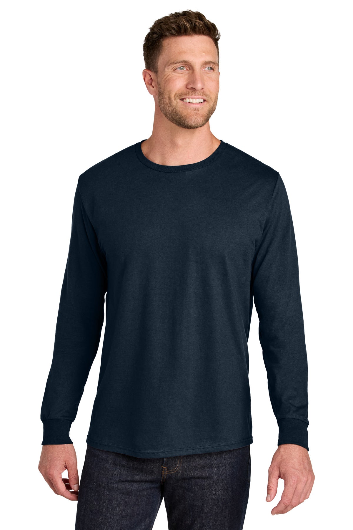 Jerzees Men's Ultimate Ring Spun Long Sleeve T-Shirt IC46L
