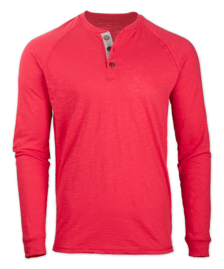 Boxercraft Men's Henley Long Sleeve Mens Apparel Shirts & Tops