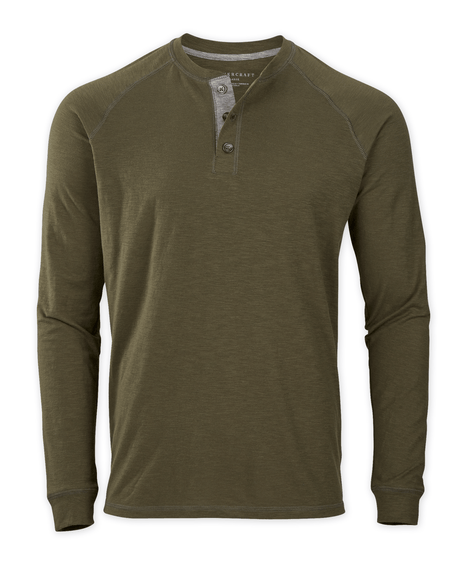 Boxercraft Men's Henley Long Sleeve Mens Apparel Shirts & Tops