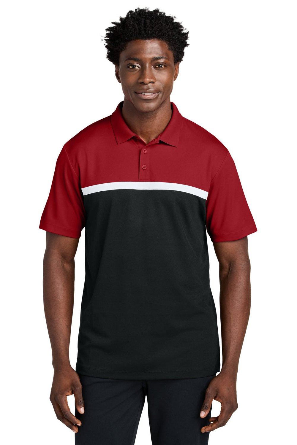 Sport-Tek Men's UV Micropique Colorblock Polo ST741 Mens Apparel Shirts & Tops
