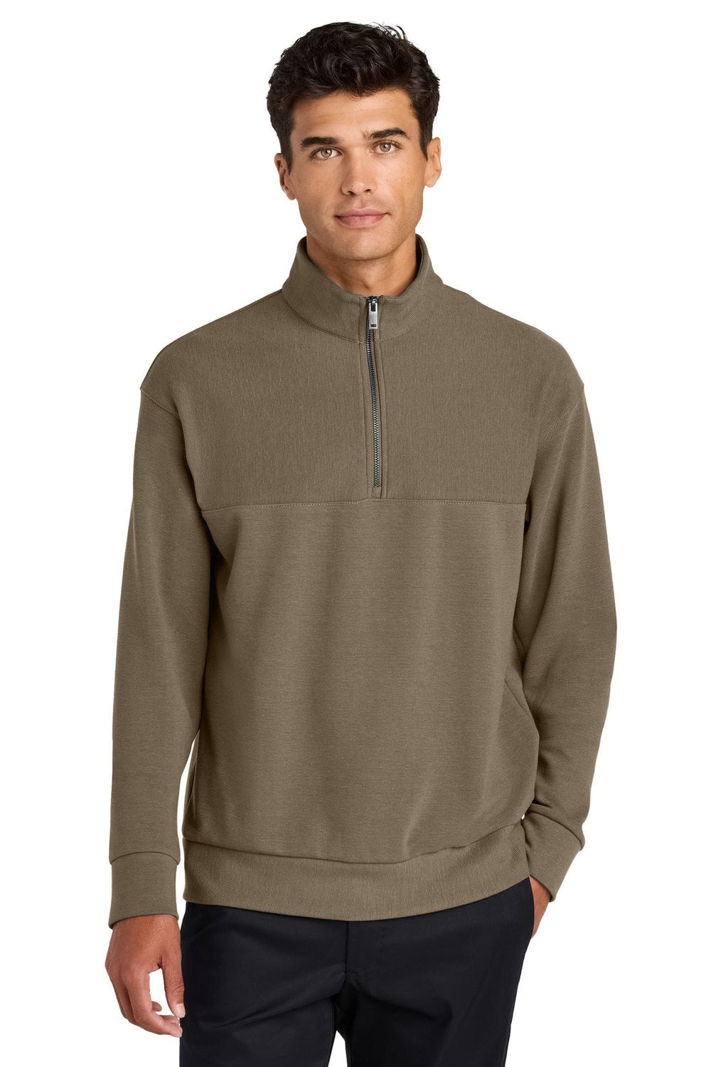 Mercer+Mettle Men's Linear Texture 1/4-Zip MM3040 Mens Apparel Shirts & Tops