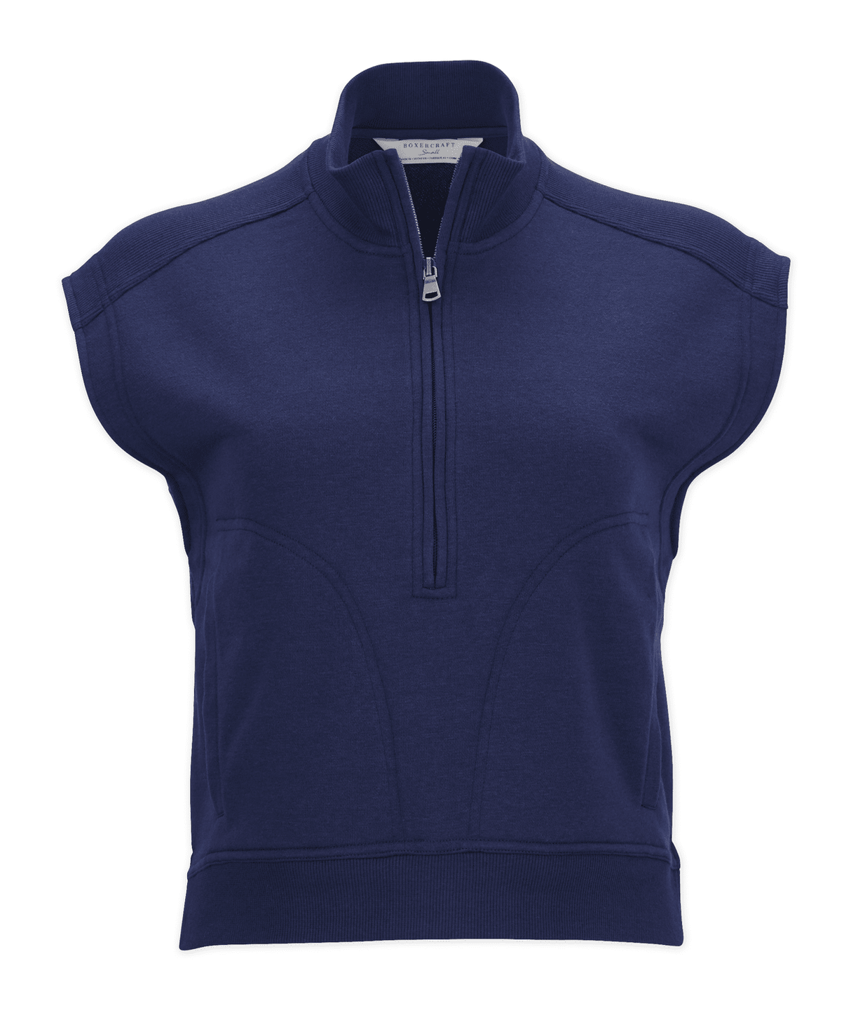 Boxercraft Women's Sleeveless Terry Half Zip Pullover Womens Apparel Sweatshirts & Fleece