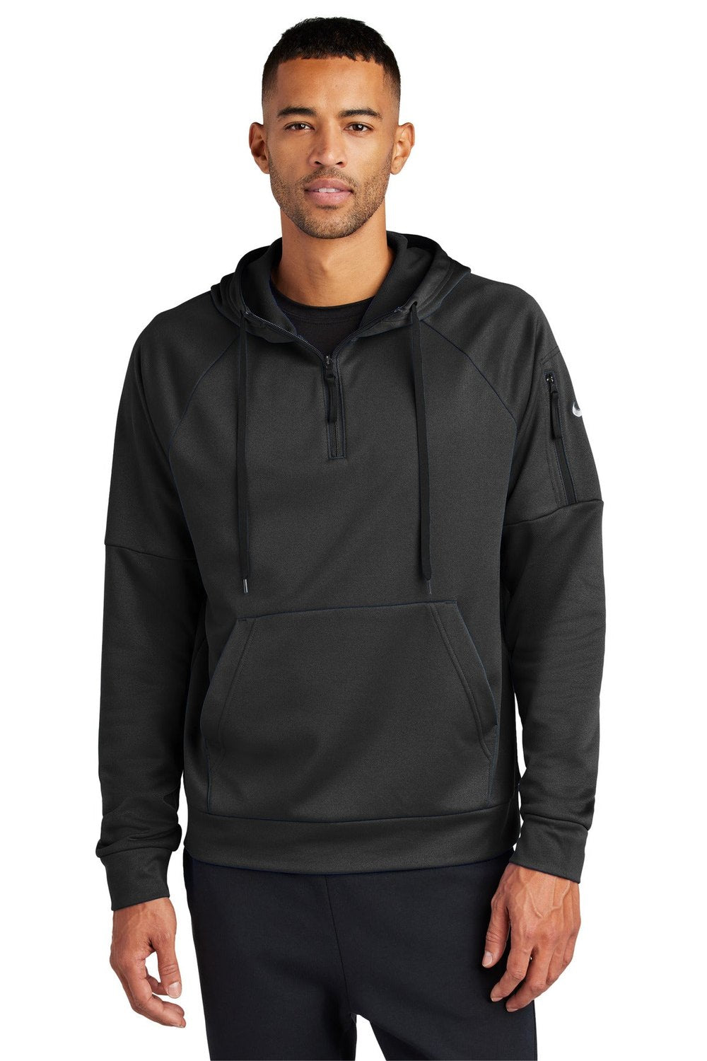 Nike Men's Therma-FIT Pocket 1/4-Zip Fleece Hoodie NKFD9742 Corporate Apparel Shirts & Tops