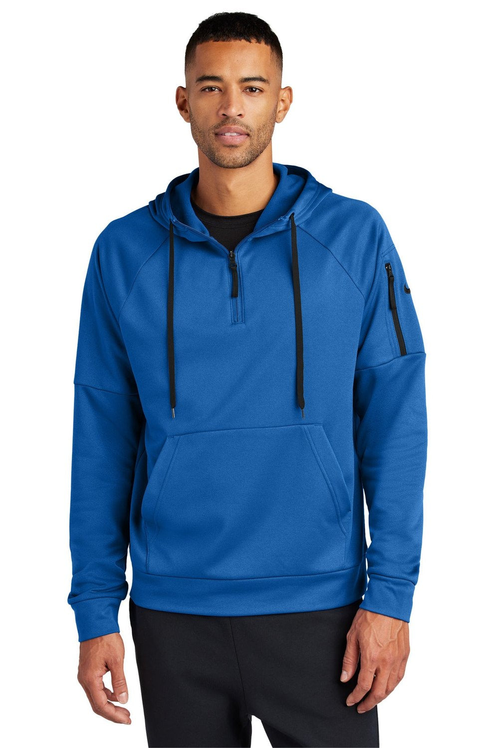 Nike Men's Therma-FIT Pocket 1/4-Zip Fleece Hoodie NKFD9742 Corporate Apparel Shirts & Tops
