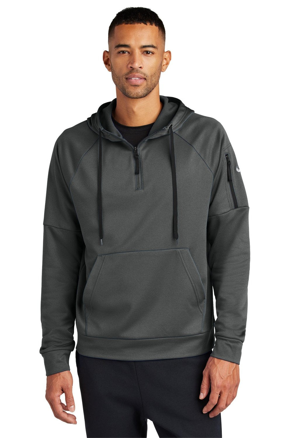 Nike Men's Therma-FIT Pocket 1/4-Zip Fleece Hoodie NKFD9742 Corporate Apparel Shirts & Tops