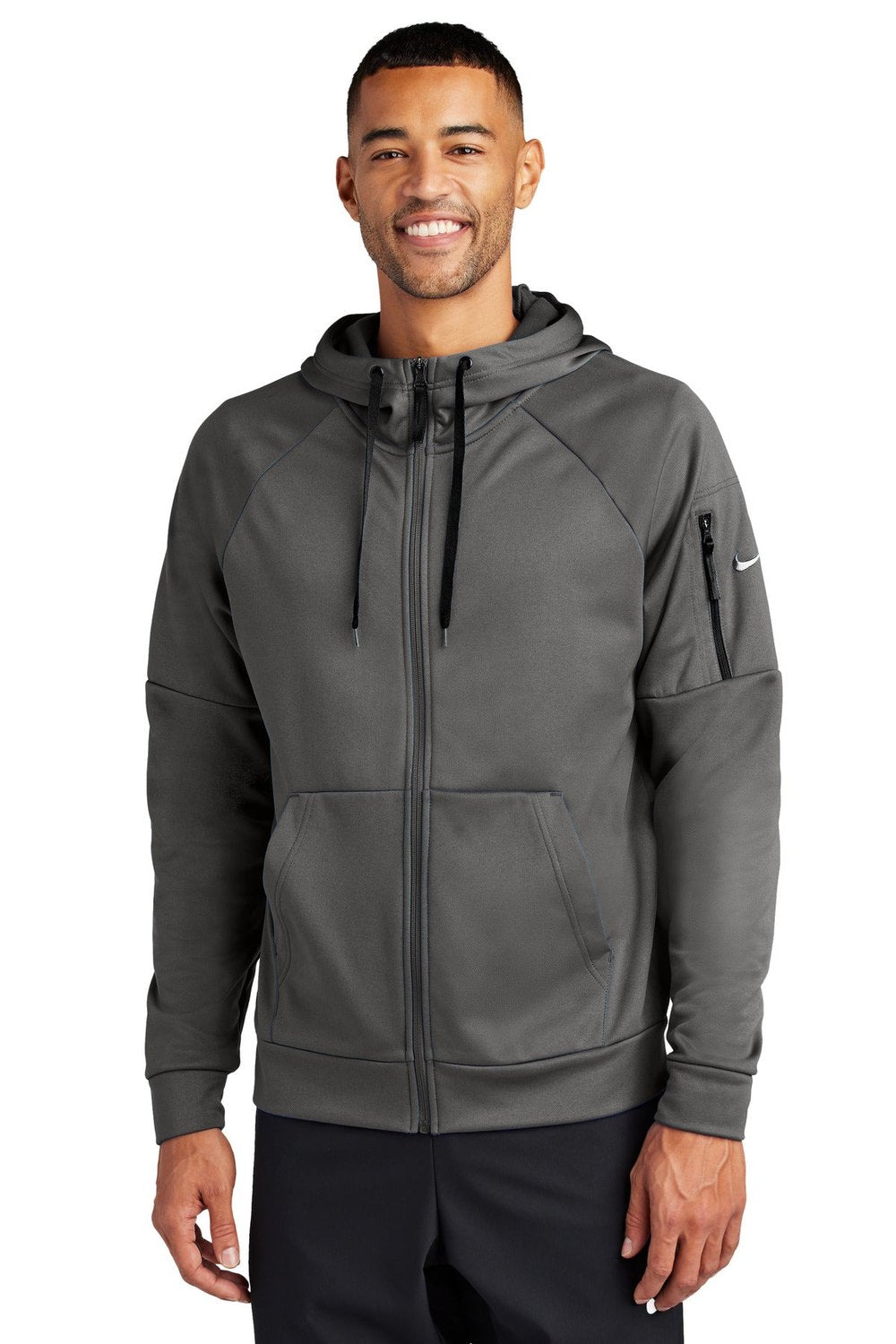 Nike Therma-FIT Pocket Full-Zip Fleece Hoodie NKFD9859 Corporate Apparel Shirts & Tops