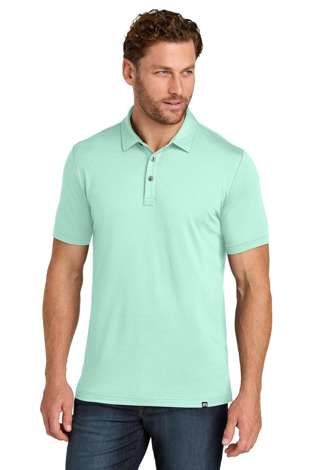 TravisMathew Men's Glenview Solid Polo TMA41461 Corporate Apparel Shirts & Tops