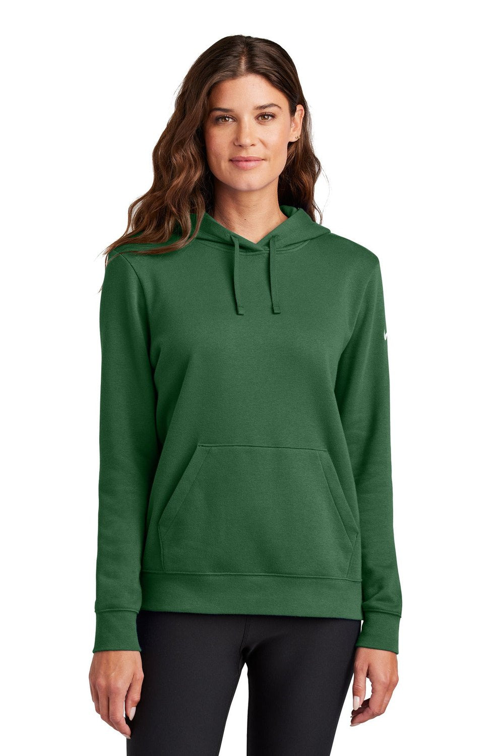 Nike Women's Club Fleece Sleeve Swoosh Pullover Hoodie NKFD9889 Corporate Apparel Shirts & Tops