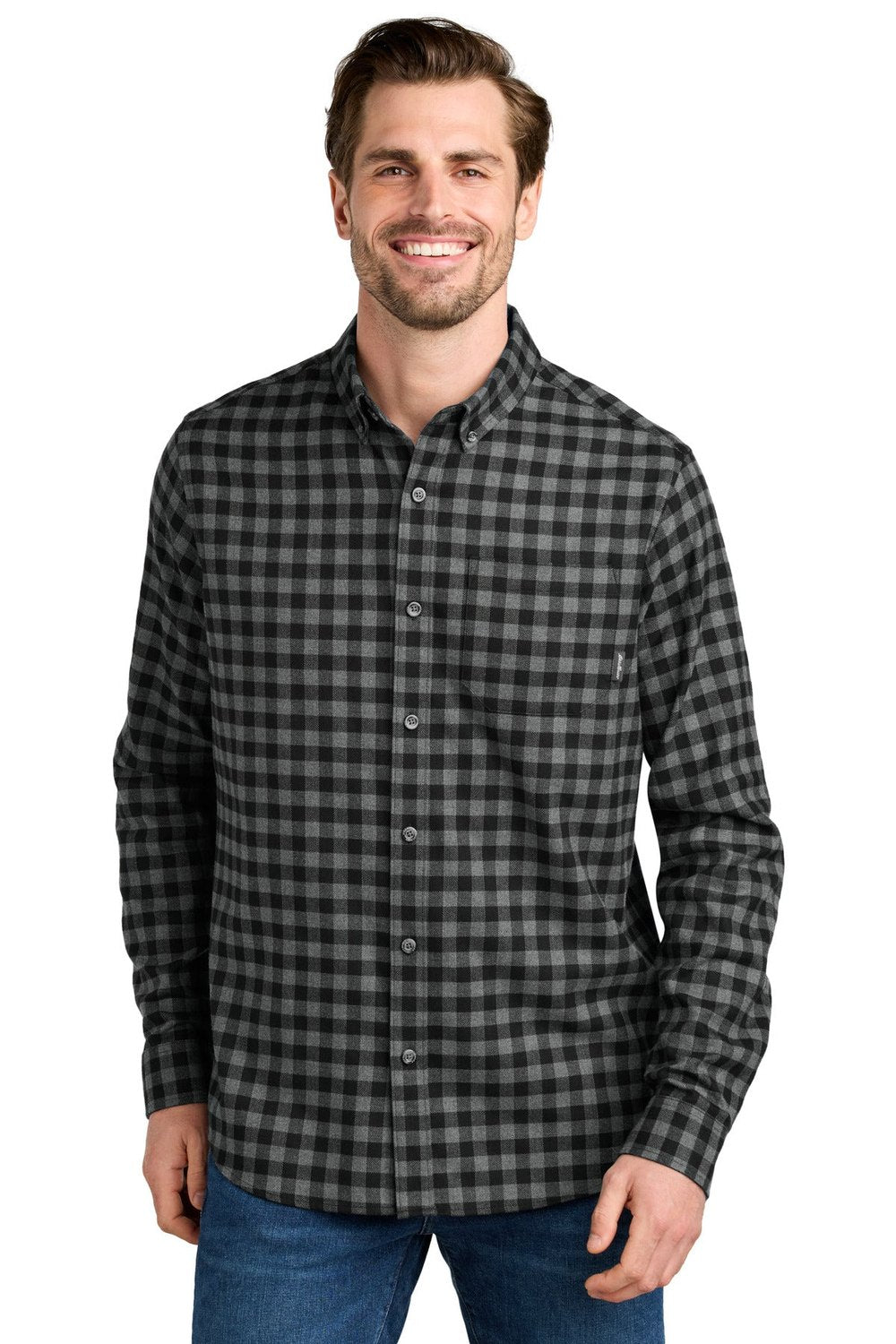 Eddie Bauer Men's Long Sleeve Favorite Flannel Plaid Shirt EB610 Corporate Apparel Shirts & Tops