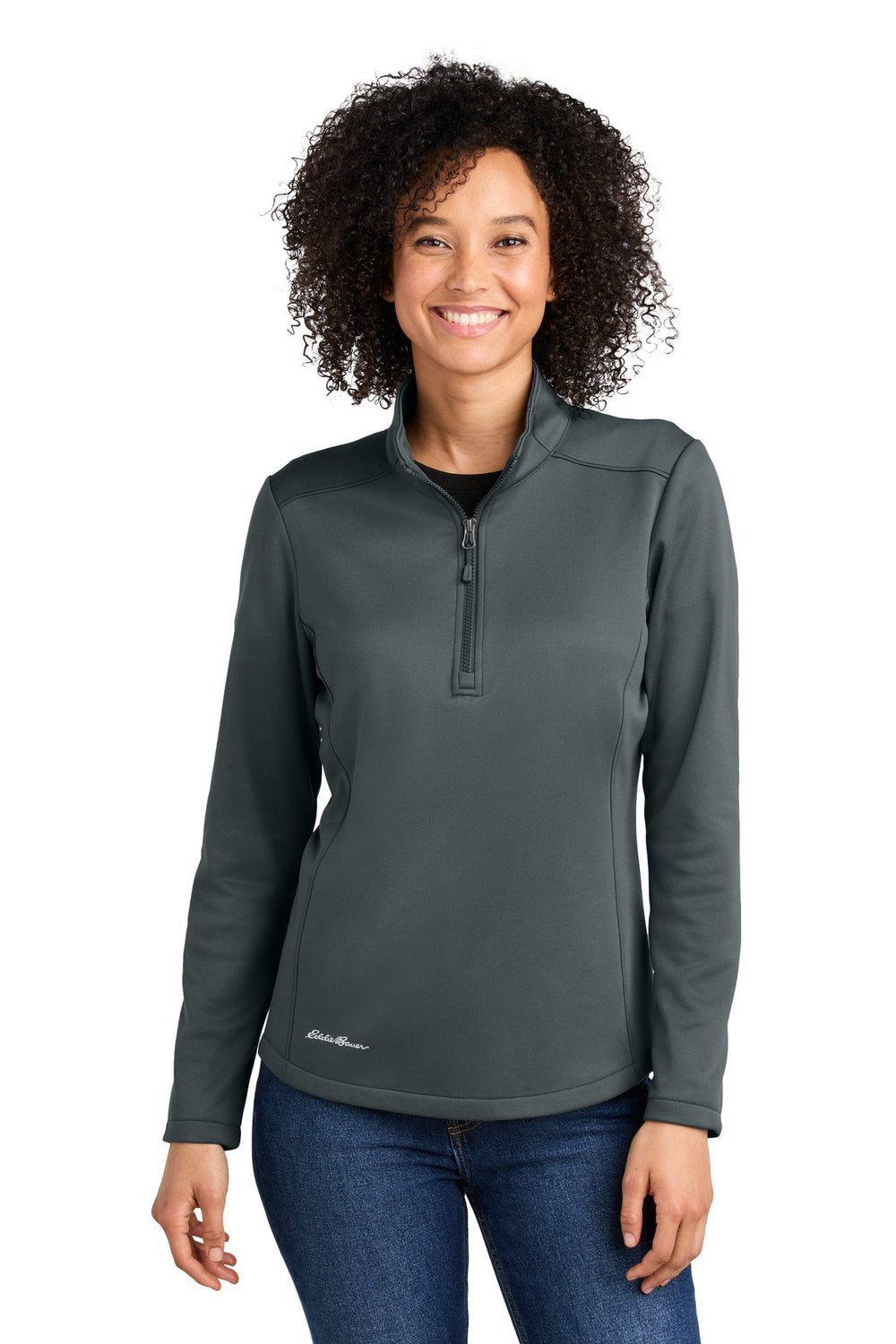 Eddie Bauer Women's Smooth Mid Layer Fleece 1/2-Zip EB2370 Corporate Apparel Jackets & Vests