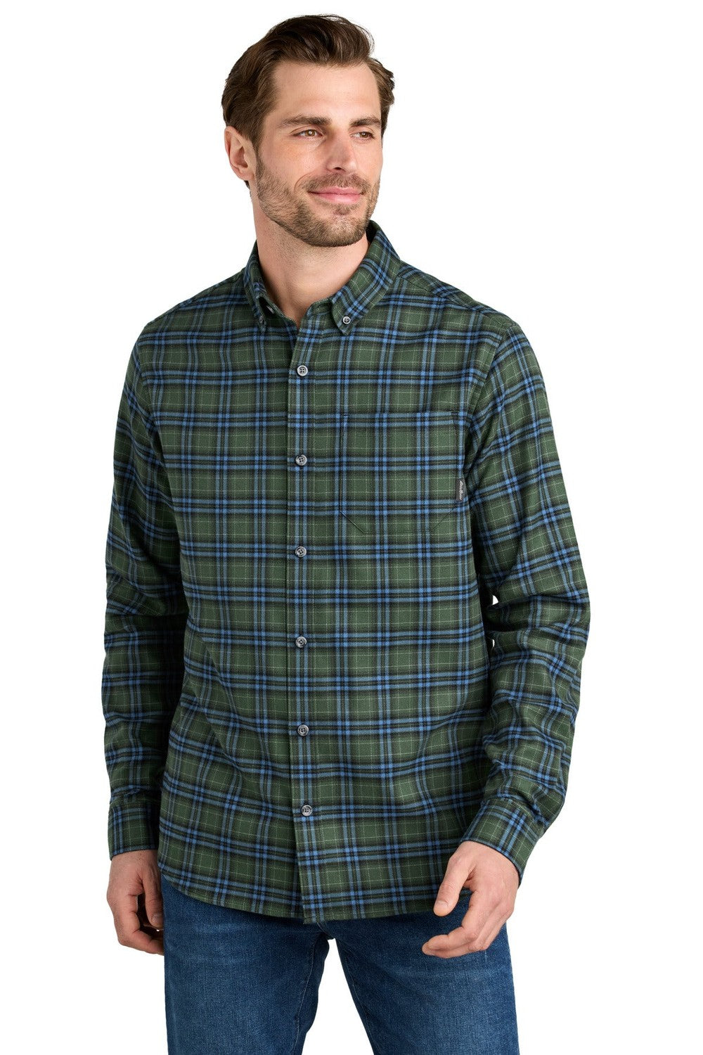 Eddie Bauer Men's Long Sleeve Favorite Flannel Plaid Shirt EB610 Corporate Apparel Shirts & Tops