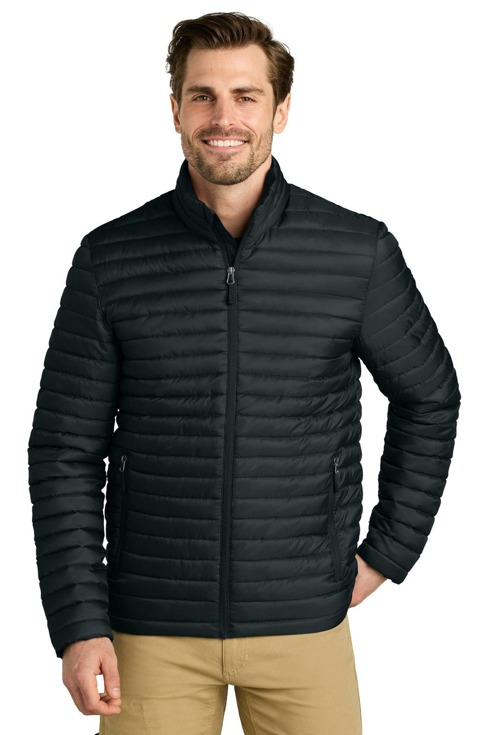 Eddie Bauer Men's Packable Quilted Full-Zip EB514 Corporate Apparel Jackets & Vests