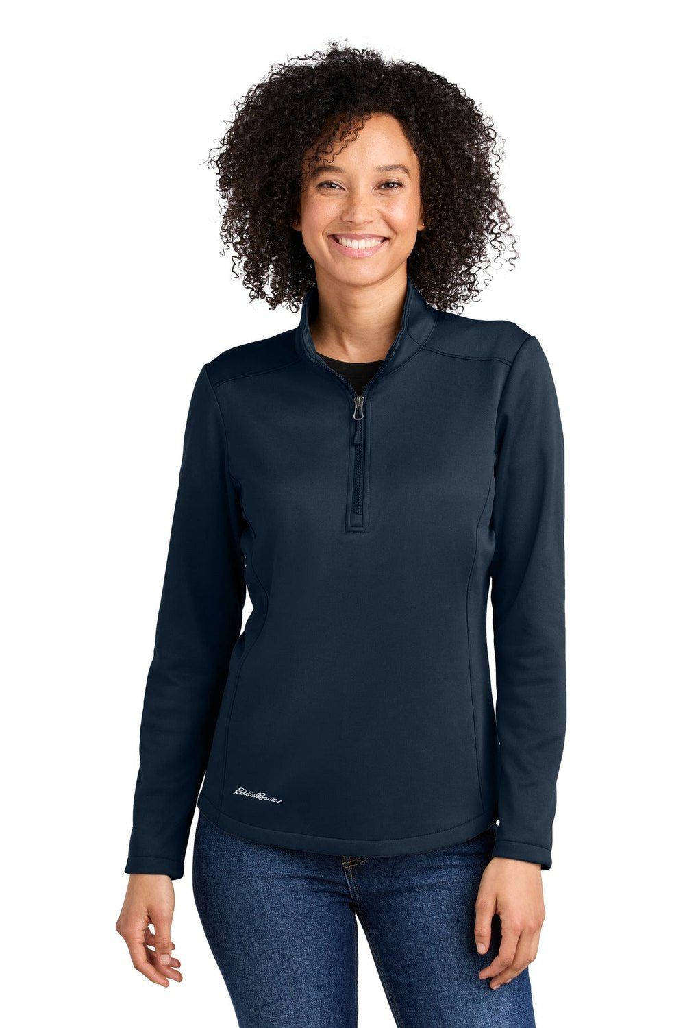 Eddie Bauer Women's Smooth Mid Layer Fleece 1/2-Zip EB2370 Corporate Apparel Jackets & Vests