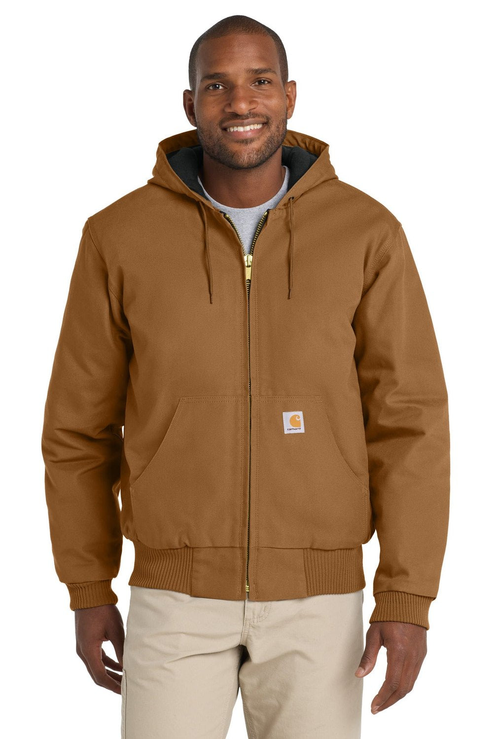 Carhartt Quilted-Flanne-Lined Duck Active Jacket Corporate Apparel Jackets & Vests