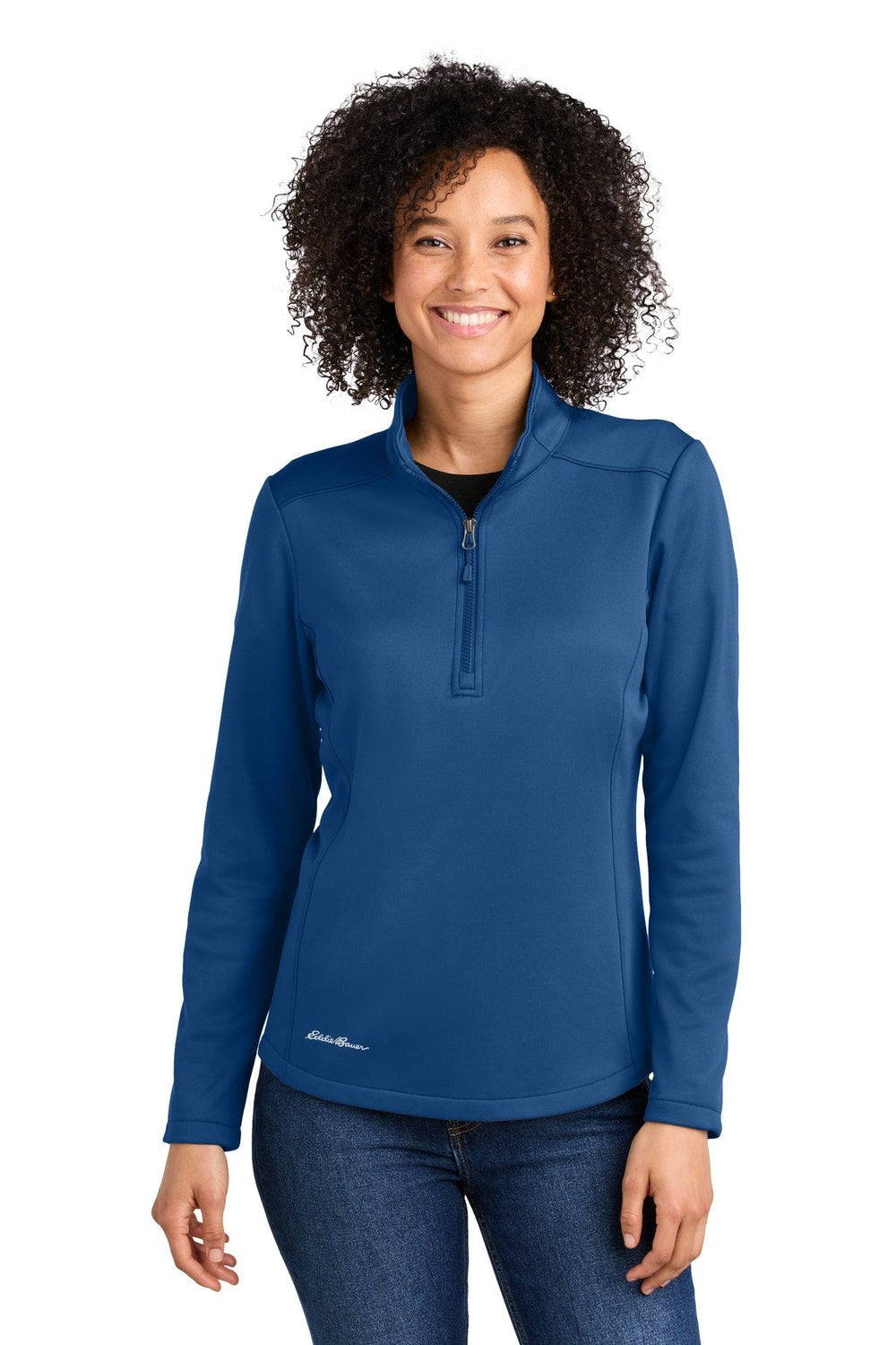 Eddie Bauer Women's Smooth Mid Layer Fleece 1/2-Zip EB2370 Corporate Apparel Jackets & Vests