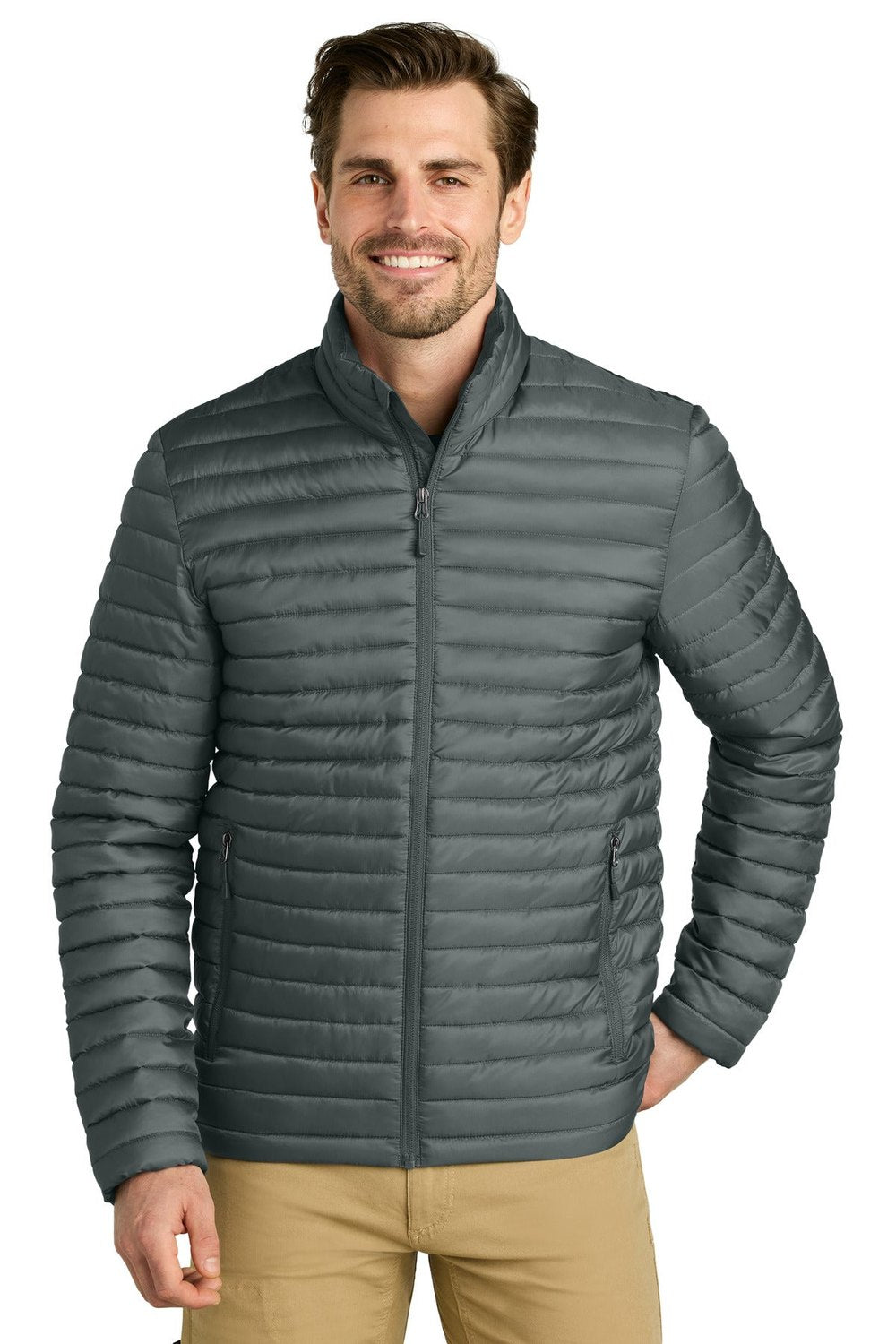 Eddie Bauer Men's Packable Quilted Full-Zip EB514 Corporate Apparel Jackets & Vests