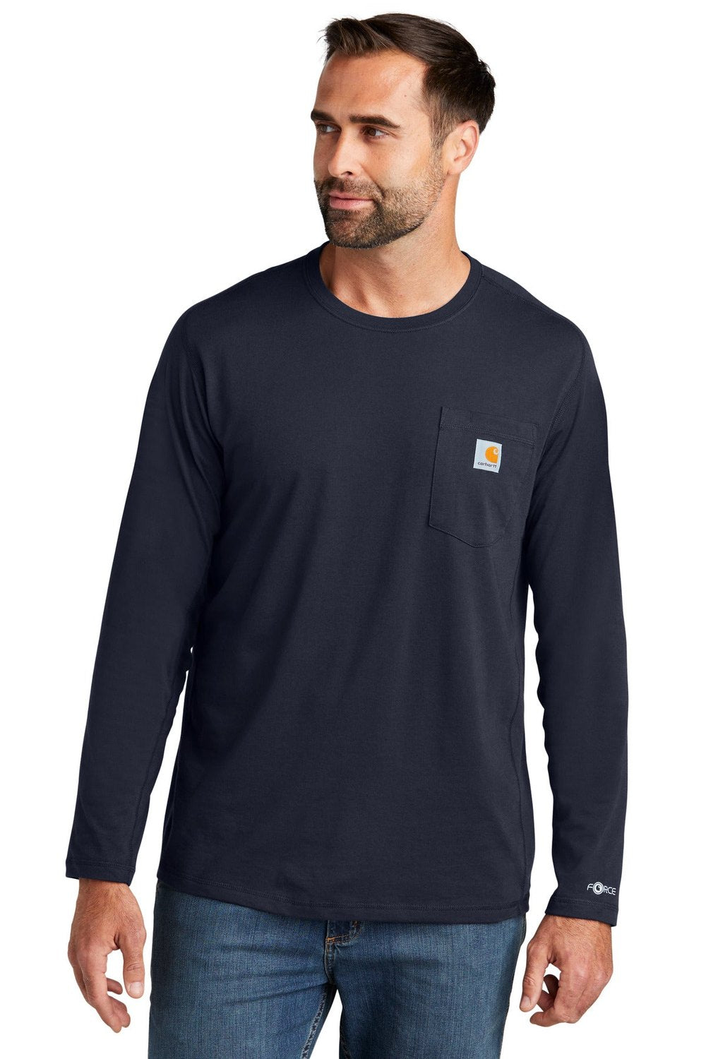 Carhartt Force Long Sleeve Pocket T-Shirt CT106656 Corporate Apparel Shirts & Tops