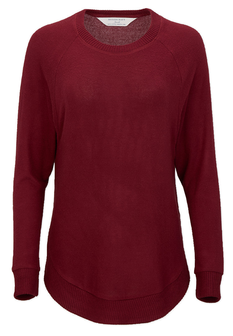 Boxercraft Women's Cuddle Oversized Crew Womens Apparel Shirts & Tops