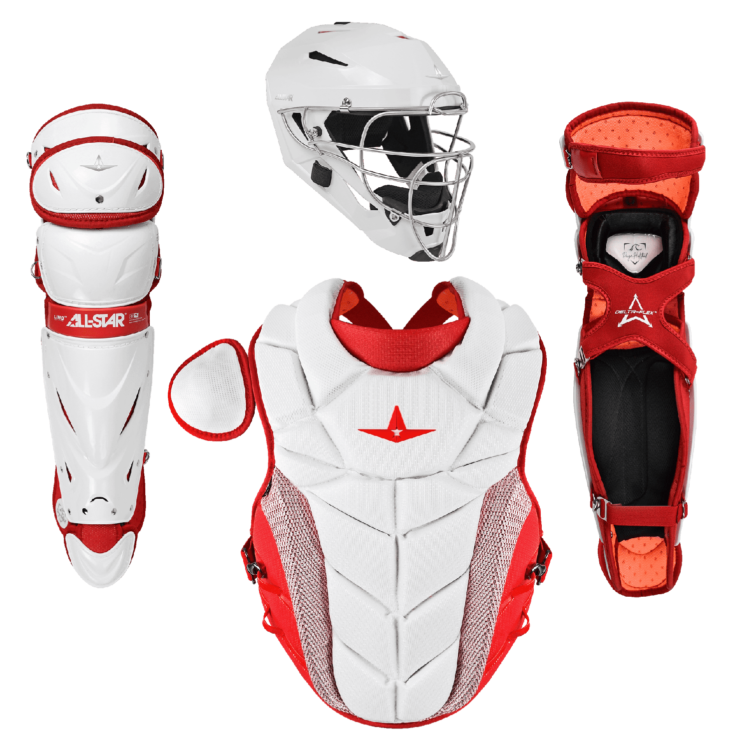 All-Star PHX™ Fastpitch Softball Catching Kit Softball Catcher's Protective Equipment All