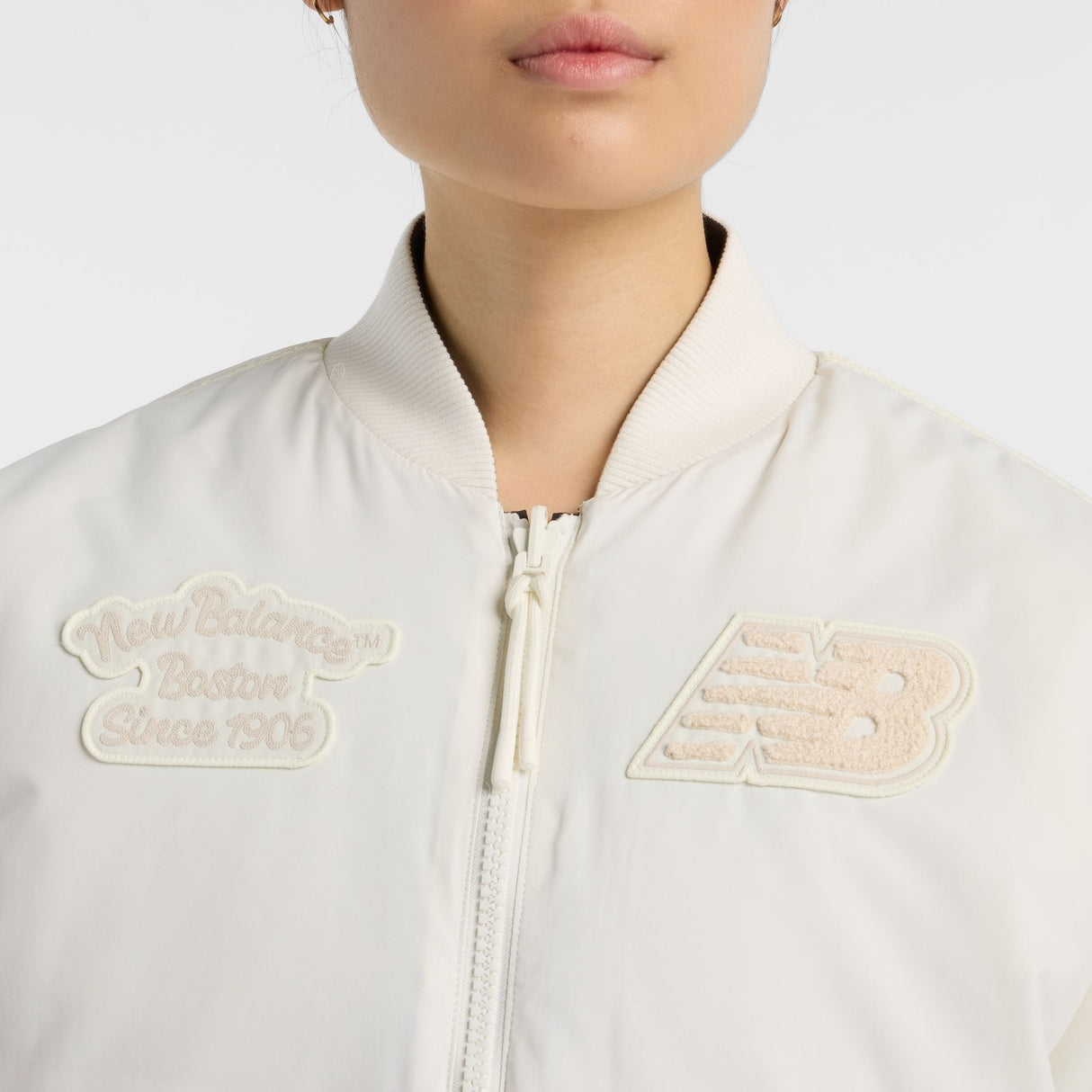 New Balance Women's NB X Lunar New Year Woven Bomber Jacket Womens Apparel Jackets & Vests