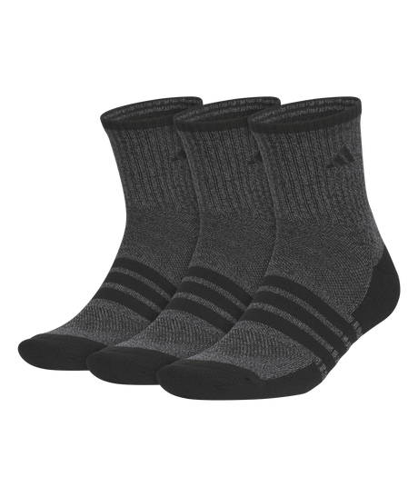 adidas Men's Cushioned X 4 3-Pack Mid-Crew Socks Unisex Accessories Socks
