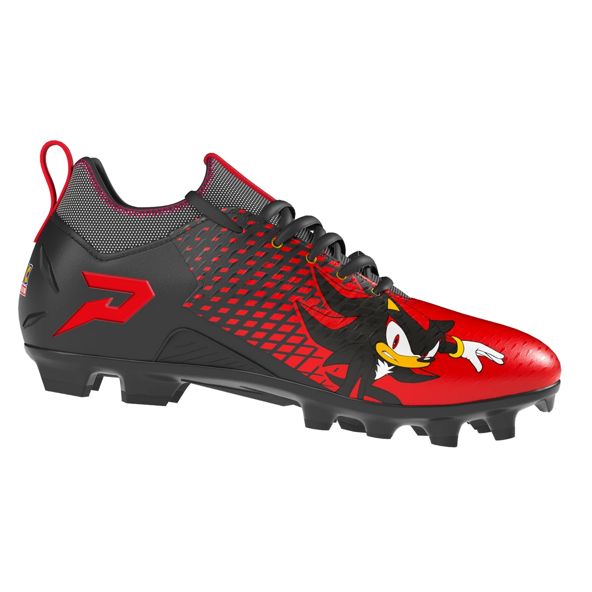 Phenom Elite Youth Shadow the Hedgehog Football Cleats - Quantum Speed 2.0 Football Footwear Youth