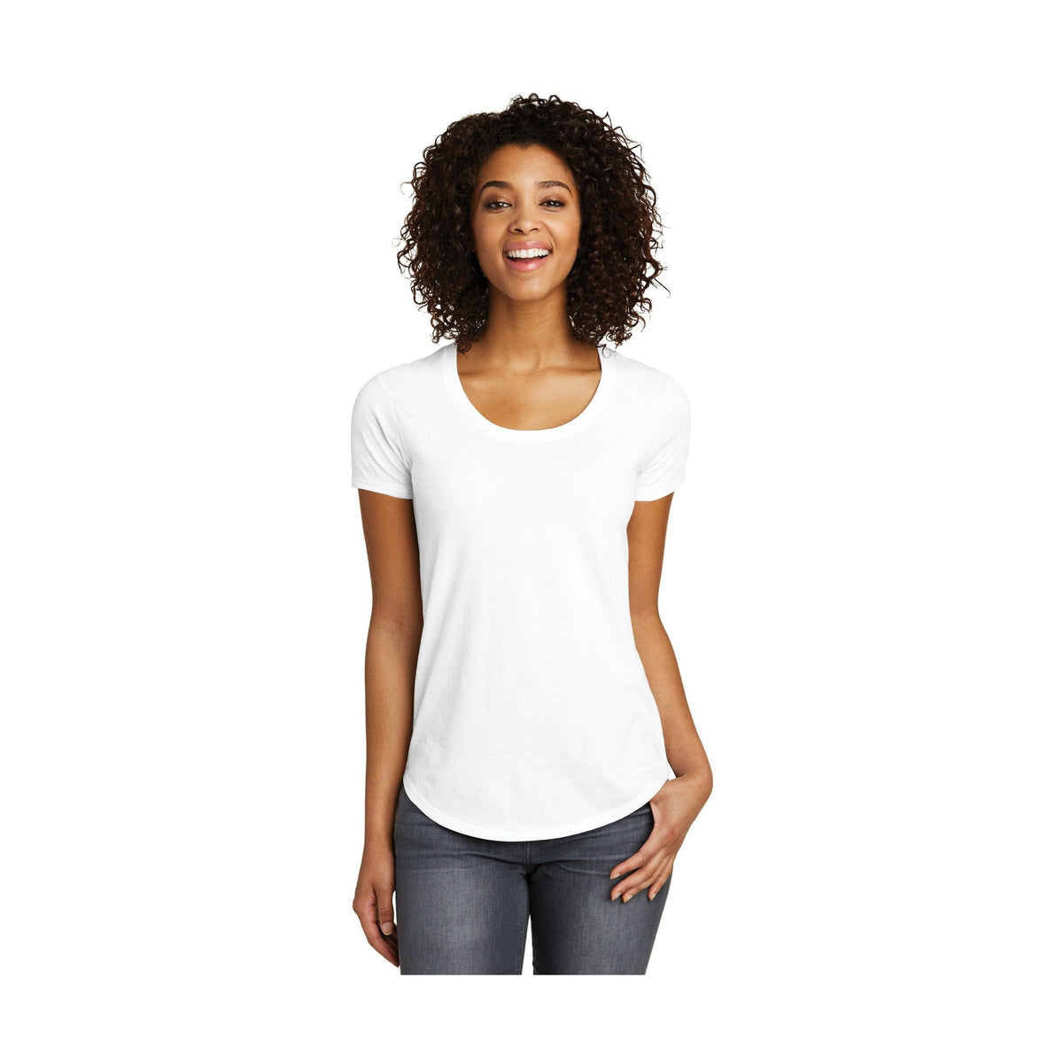 District Women's Fitted Very Important Tee Scoop Neck