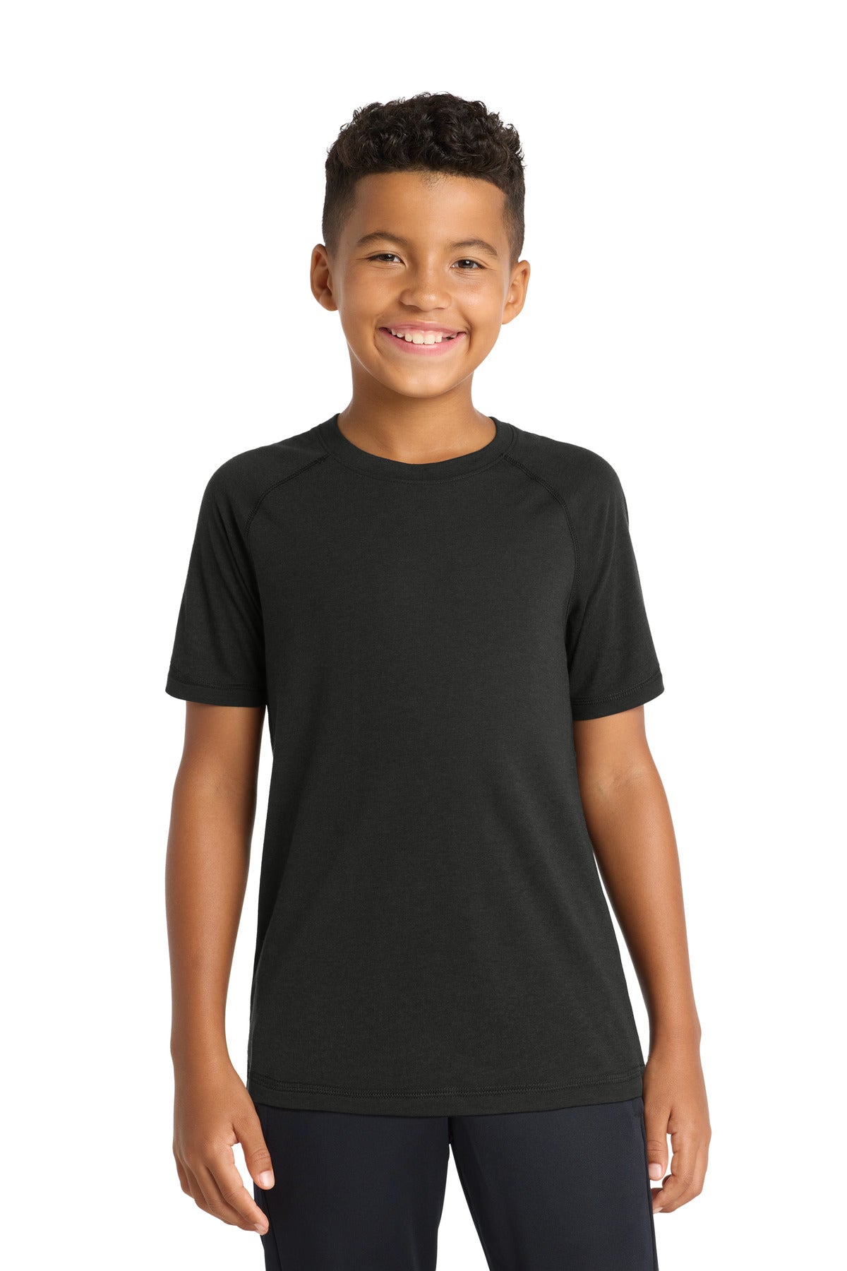 Sport-Tek Youth PosiCharge Tri-Blend Wicking Raglan Tee