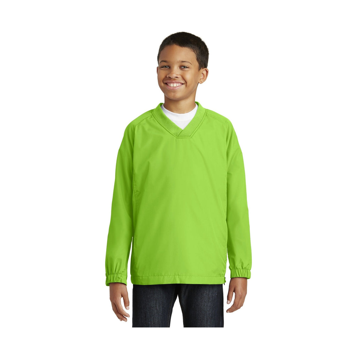 Sport-Tek ® Youth V-Neck Raglan Wind Shirt