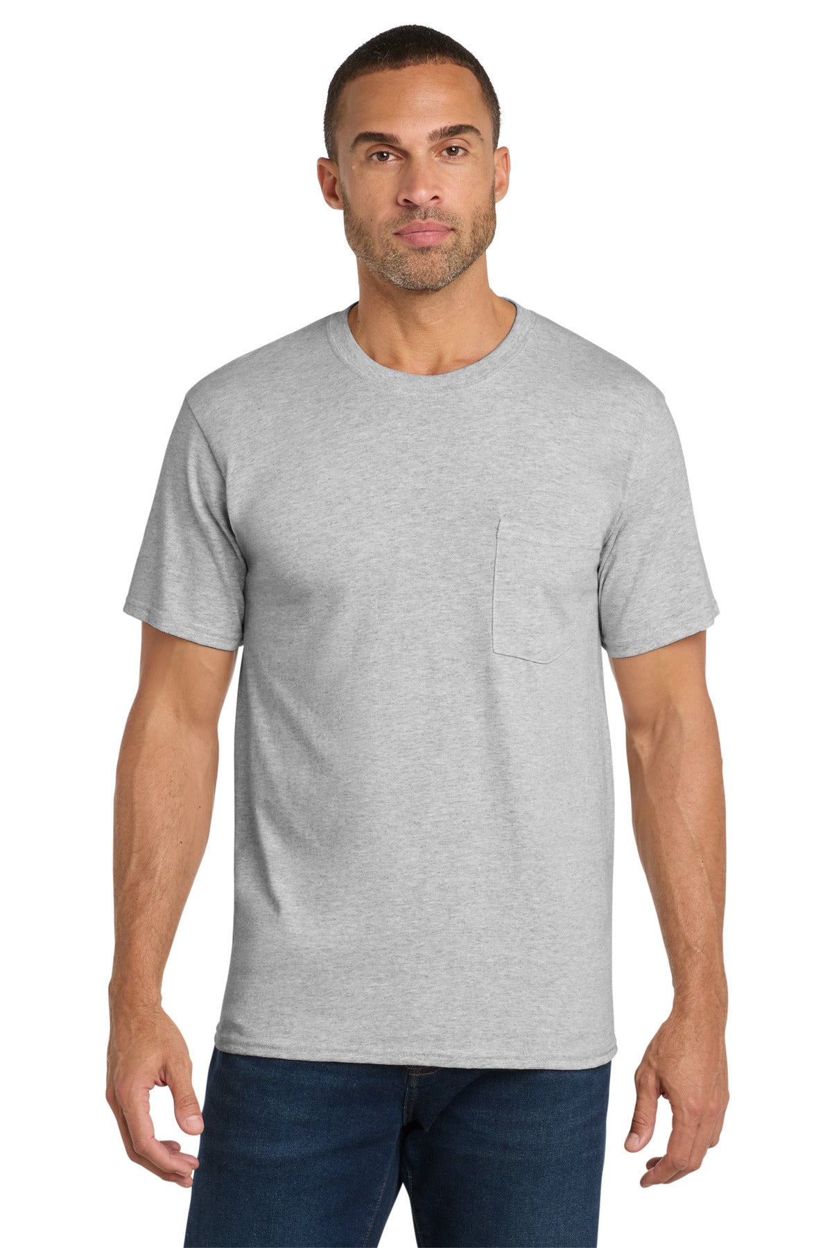 Port & Co Men's Core Cotton Pocket Tee