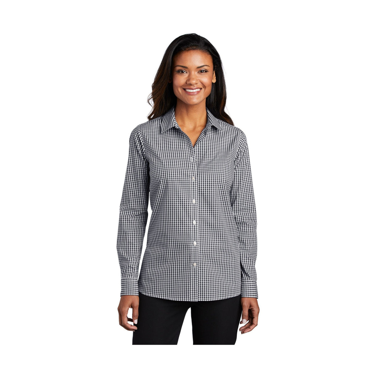 Port Authority Women's Broadcloth Gingham Easy Care Shirt LW644