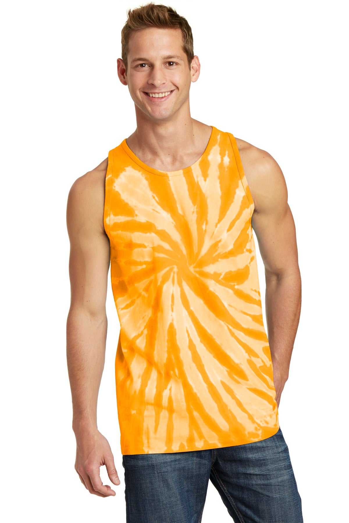 Port & Co Men's Tie-Dye Tank Top