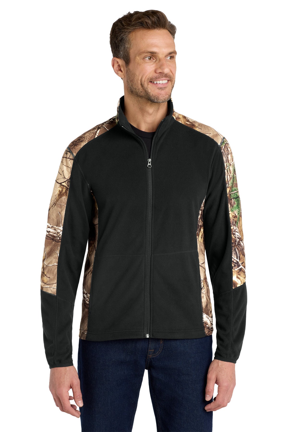 Port Authority Men's Camouflage Microfleece Full-Zip Jacket