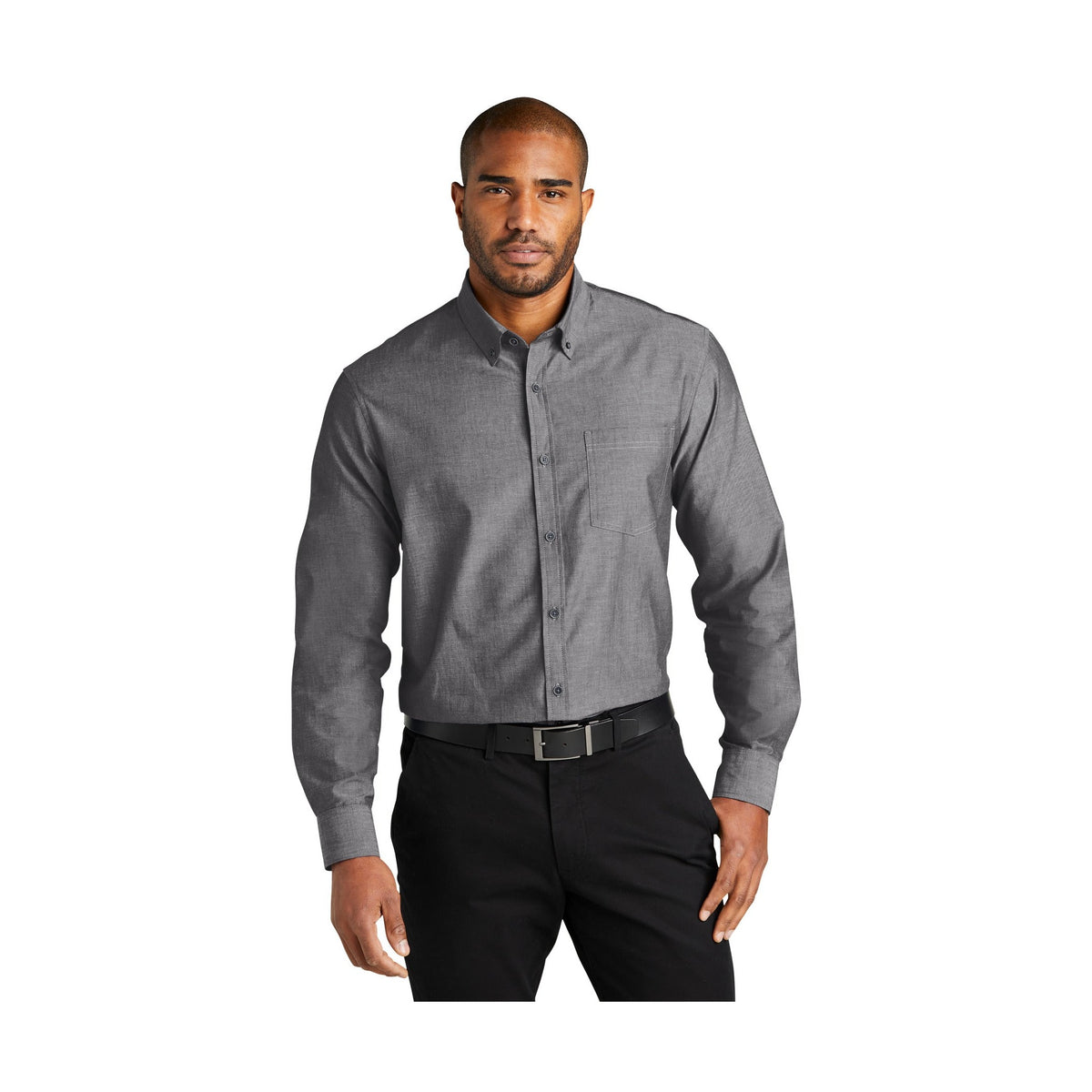 Port Authority Men's Long Sleeve Chambray Easy Care Shirt W382