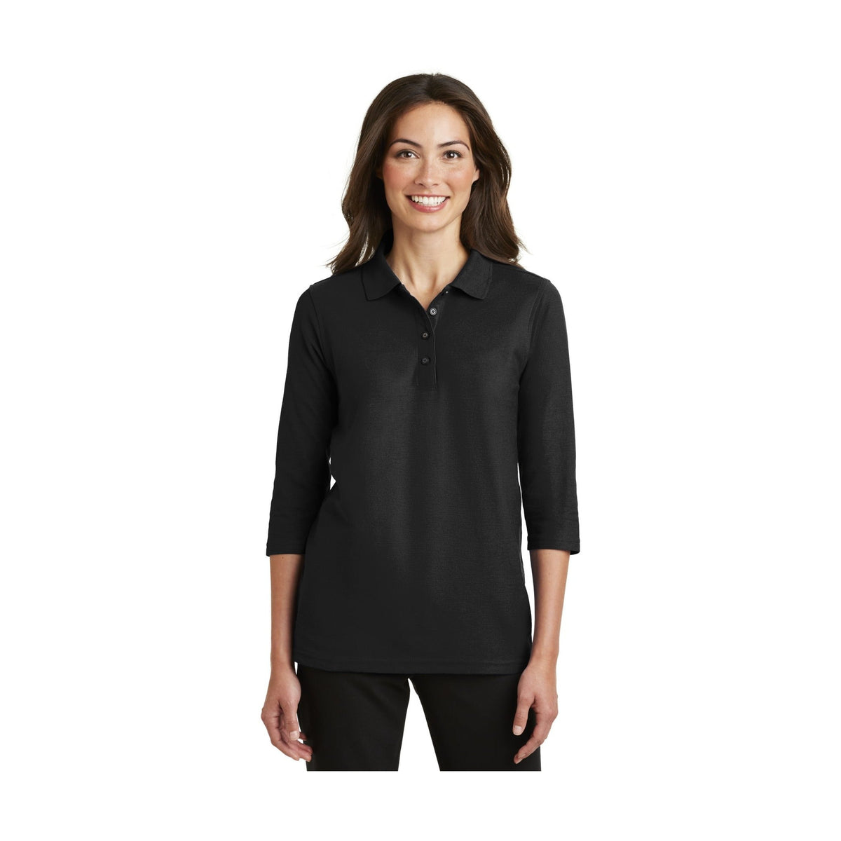 Port Authority Women's Silk Touch 3/4-Sleeve Polo