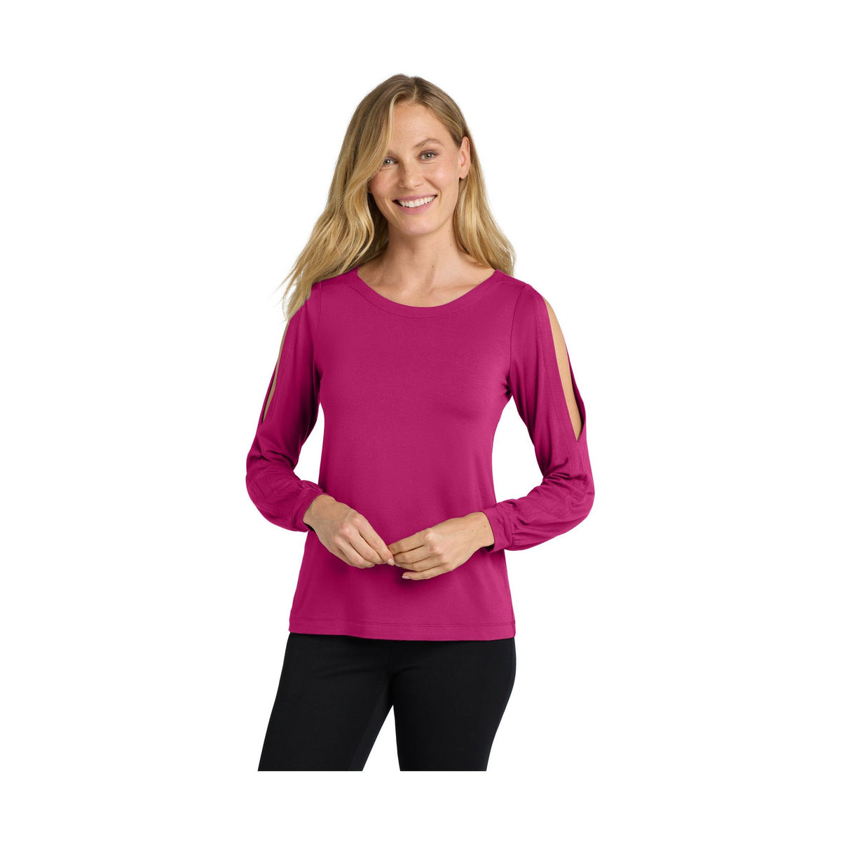 Port Authority Women's Luxe Knit Jewel Neck Top