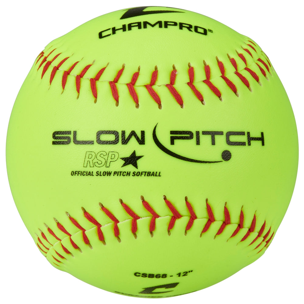Champro One Dozen 12" Slow Pitch Practice Softballs
