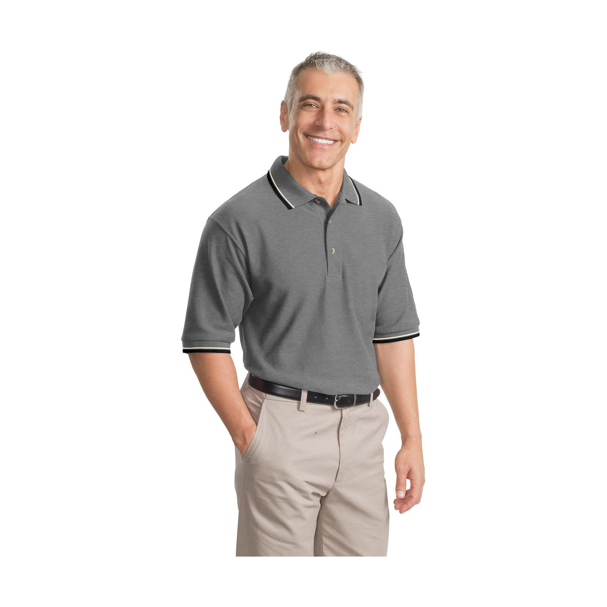 Port Authority ® Cool Mesh™ Polo with Tipping Stripe Trim