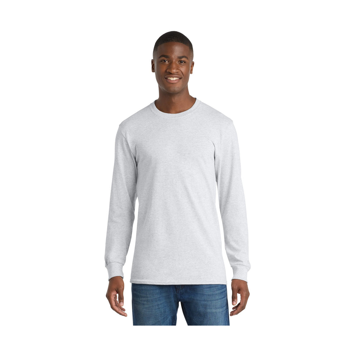 Port & Co Men's Long Sleeve Core Cotton Tee
